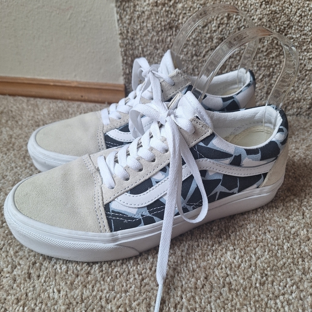 Vans Old Skool Mosaic Lace Up Skater Shoes Unisex Mens size 5.5 Womens size 7